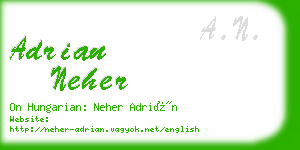 adrian neher business card